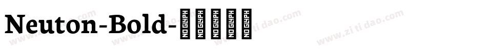 Neuton-Bold字体转换