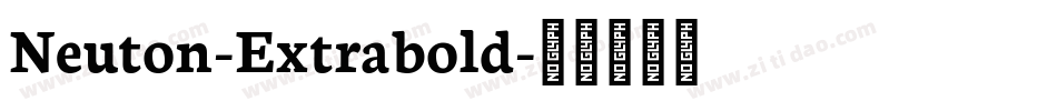 Neuton-Extrabold字体转换