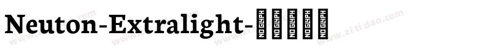 Neuton-Extralight字体转换