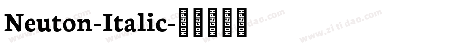 Neuton-Italic字体转换
