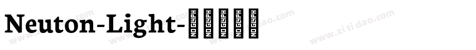 Neuton-Light字体转换