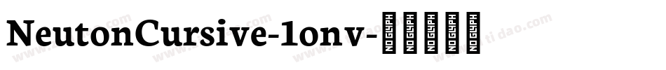NeutonCursive-1onv字体转换