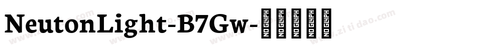 NeutonLight-B7Gw字体转换