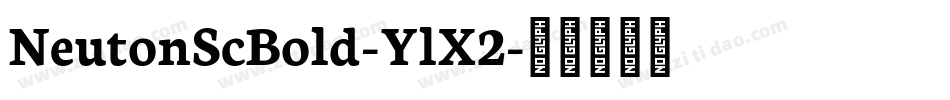 NeutonScBold-YlX2字体转换