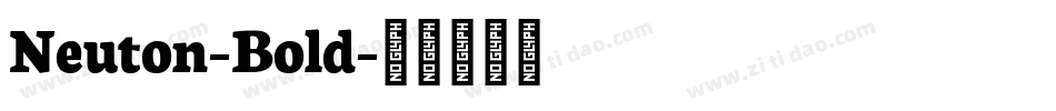 Neuton-Bold字体转换