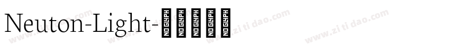 Neuton-Light字体转换