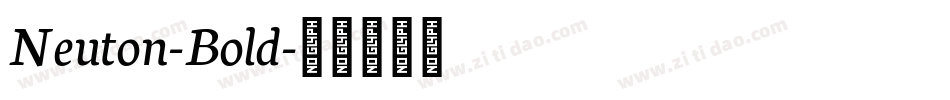 Neuton-Bold字体转换