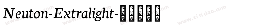 Neuton-Extralight字体转换