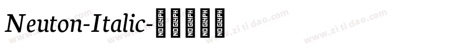 Neuton-Italic字体转换