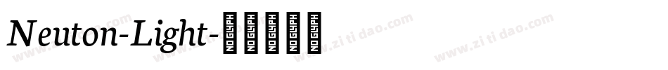 Neuton-Light字体转换