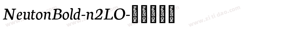 NeutonBold-n2LO字体转换