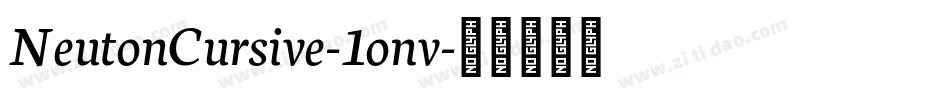 NeutonCursive-1onv字体转换