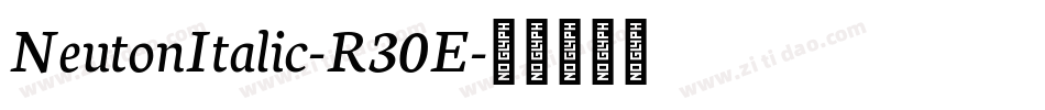 NeutonItalic-R30E字体转换