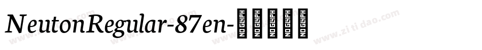 NeutonRegular-87en字体转换