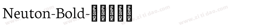 Neuton-Bold字体转换