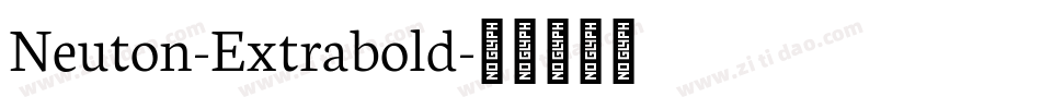 Neuton-Extrabold字体转换