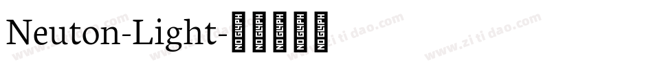 Neuton-Light字体转换