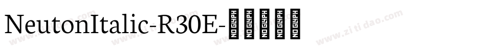 NeutonItalic-R30E字体转换