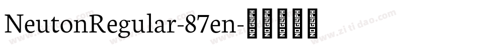 NeutonRegular-87en字体转换
