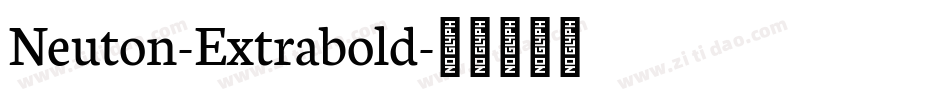 Neuton-Extrabold字体转换