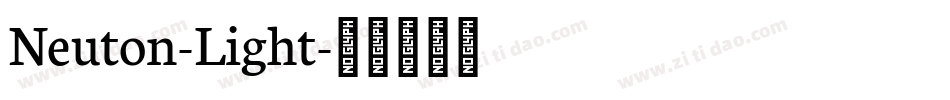 Neuton-Light字体转换