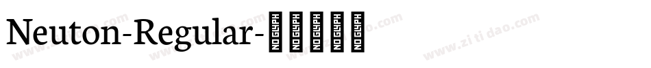 Neuton-Regular字体转换
