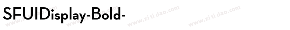 SFUIDisplay-Bold字体转换