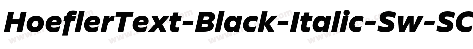 HoeflerText-Black-Italic-Sw-SC字体转换