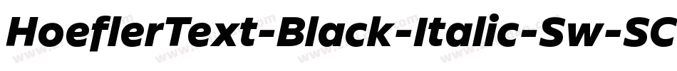 HoeflerText-Black-Italic-Sw-SC字体转换