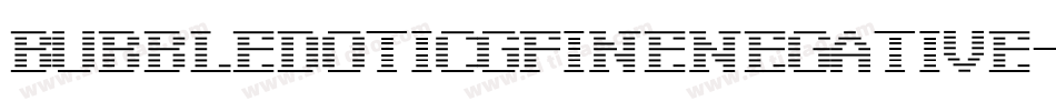 BubbledotICGFineNegative字体转换