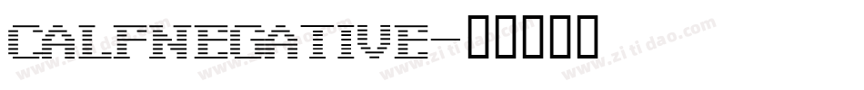CalfNegative字体转换