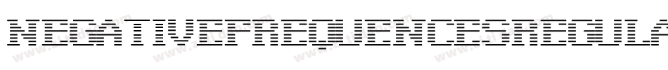 NegativeFrequencesRegular-Ooa6字体转换