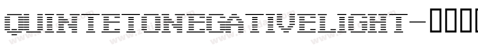 QuintetoNegativeLight字体转换