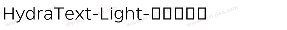 HydraText-Light字体转换