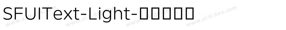 SFUIText-Light字体转换