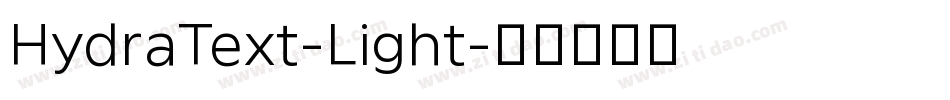HydraText-Light字体转换