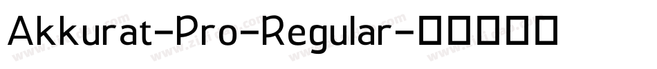 Akkurat-Pro-Regular字体转换