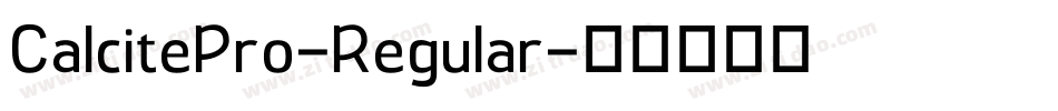 CalcitePro-Regular字体转换