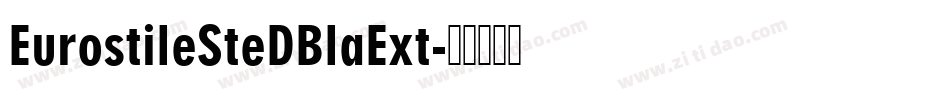 EurostileSteDBlaExt字体转换