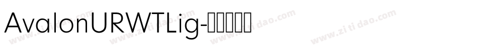 AvalonURWTLig字体转换