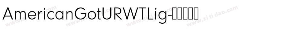 AmericanGotURWTLig字体转换