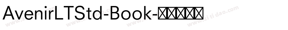 AvenirLTStd-Book字体转换