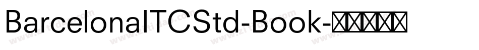 BarcelonaITCStd-Book字体转换
