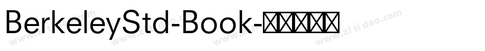 BerkeleyStd-Book字体转换