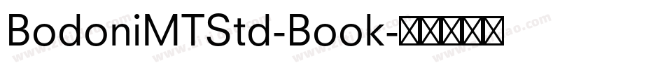 BodoniMTStd-Book字体转换