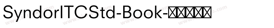 SyndorITCStd-Book字体转换