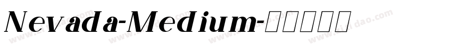 Nevada-Medium字体转换