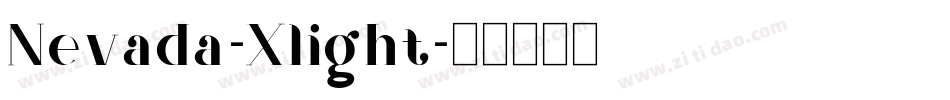 Nevada-Xlight字体转换