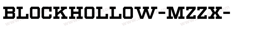 BlockHollow-Mzzx字体转换