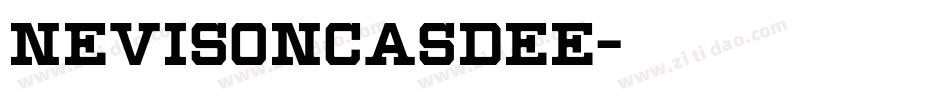 NevisonCasDEE字体转换